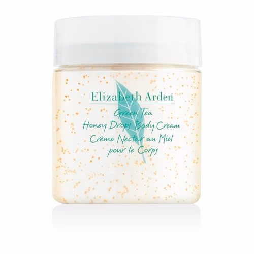 Elizabeth Arden, Green Tea, Crème hydratante corps, Crème pour le corps à base de Nectar au Miel et Thé Vert, Hydrate, Apaise et Adoucit, Senteur Energisante et Stimulante