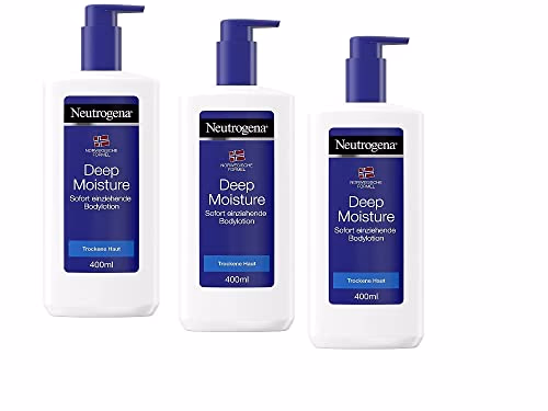 Neutrogena Deep Moisture Sofort Lot de 3 lotions corporelles 400 ml