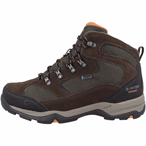 Hi-Tec Storm Waterproof, Chaussures de Randonnée Hautes Homme, Marron (Dark Chocolate/DT Taupe/Burnt Orange), 43 EU