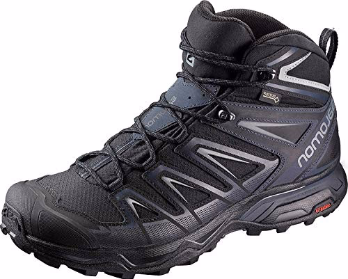 SALOMON X Ultra 3 Mid GTX, Chaussures de Randonnée Hautes Homme, Noir (Black/India Ink/Monument), 44 EU