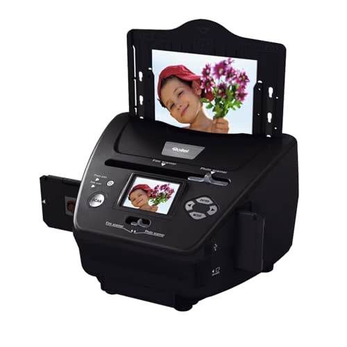 Rollei PDF S 240 SE Scanner Diapositives et Négatifs Photo, Visionneuse Lecteur Numerisation Diapo 35mm/135, Convertisseur Photos Haute Definition, Scanner-Diapositives-Négatifs-Photo-Visionneuse