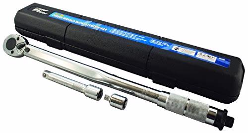 Pro User Wr302 Clé dynamométrique avec barre d'extension, Argent, 1/5,1 cm Drive