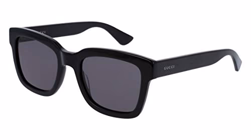 Gucci homme GG0001S 001 Montures de lunettes, Noir (Black/Smoke), 52